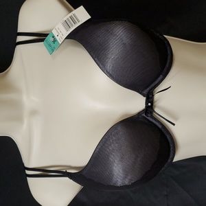 Vintage Vassarette lace overlay push-up bra